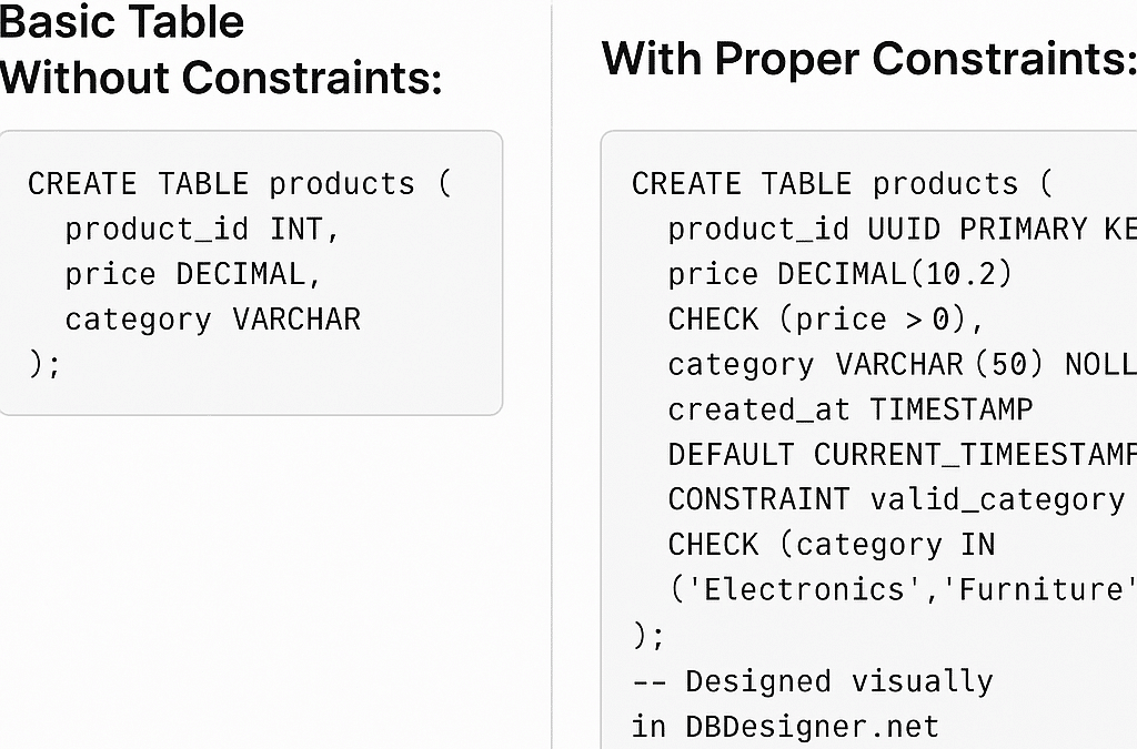 database constraints